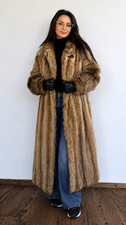 Long Red Fox Fur Coat Vintage R. Patt K ln Canadian Full Length Real Fur, M/L