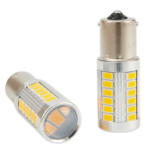 High Quality Hot Sale Brand New LED Light Bulbs 2pcs 52 X 19mm Amber High Power - Picture 8 of 12