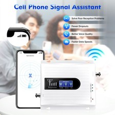 900/1800/2100MHz Cell Phone Signal Booster GSM 3G 4G LTE Amplifier Kit Band New