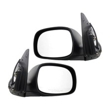 Pair Pwr Fold Unpainted Non-Htd No Turn Mirror Toyota Sequoia 01-07 Tundra 03-06