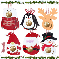 12 StüCk Weihnachtsbaum Deko AnhäNger Diy Fotorahmen Rentier Christbaumschmuck