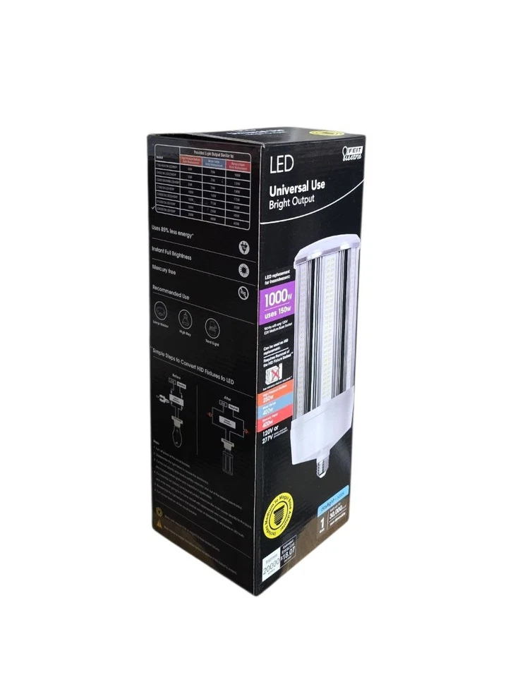 Feit Electric 1000-Watt Equivalent Corn Cob E26 with E39 Mogul Adapter High Lum. - Image 2 of 4