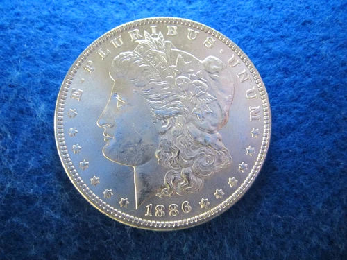 1886 Morgan Silver Dollar - Well Struck Choice Bright Uncirculated
