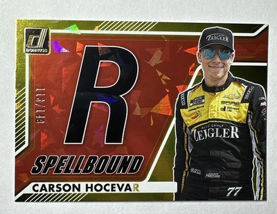 2026 Panini Donruss Nascar - Spellbound Carson Hocevar #29-Red Cracked Ice /149