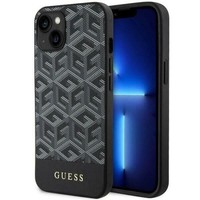 Guess HüLle FüR Iphone 14 Plus HüLle Schwarz Case Gcube Stripes Magsafe