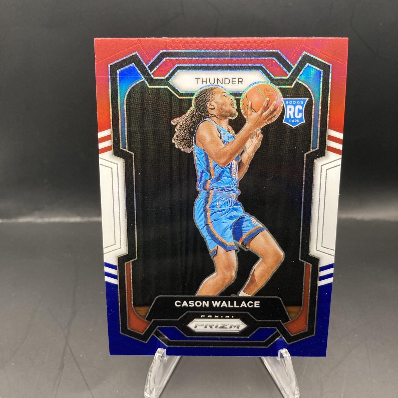 2023-24 Panini Prizm - Cason Wallace (RC) #139 Red White Blue Prizm