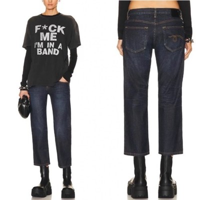 R13 Indigo Boy Straight Jeans Pants Avery indigo Classic Slim Straight-leg 27