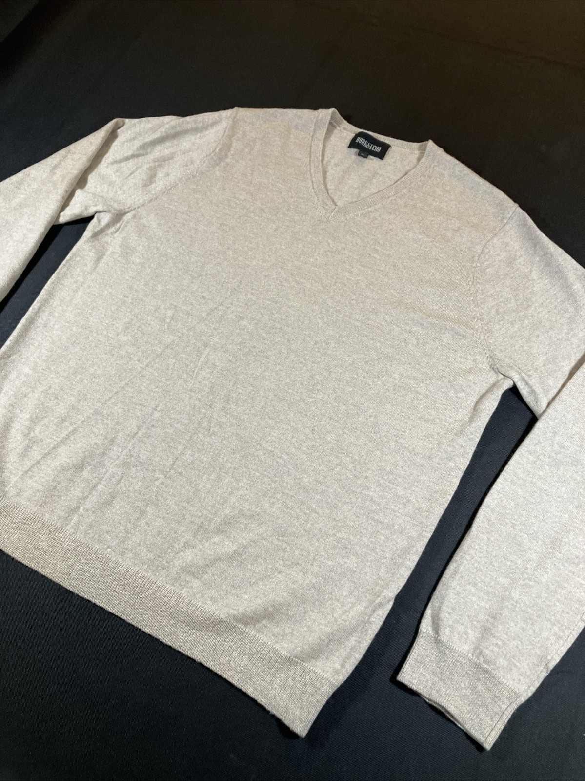 HOOK&ECHO Hook And Echo 100% wool pull over V-nec… - image 2