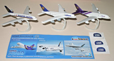 JUEGO COMPLETO DE 3 AVIONES AIRBUS A380 CON PAPELES KINDER SORPRESA HUEVO JUGUETES 2009