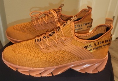 Men's Height Boosting Tallboost Sneakers Rust/Camel Men's US Size 10/EU Size 43