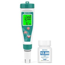 Pool Salinity pH Tester Hydrogen Water Tester, 7 in 1 pH Salt ORP H2 TDS EC T...