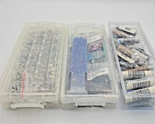 DIY Art Supplies Handcrafting for Necklace and Bracelets 3 cases 3lb OPEN BOX