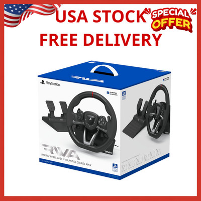 PlayStation Racing Wheel Pedals for PC PS4 PS5 Steering Controls Video Game Play