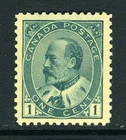 CANADA Scott 89 - NH - 1¢ Green King Edward VII (.018)