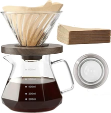 Coffee Maker Drip Maker for Home Café Restaurant Camping, 600 ml, Clear/20 Oz.
