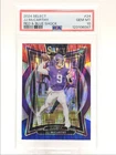 J.J. MCCARTHY 2024 SELECT CONCOURSE ROOKIE RED & BLUE SHOCK A RC PSA 10 Q0004