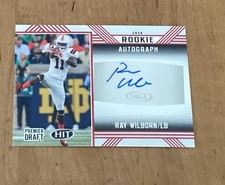 2020 SAGE Hit Ray Wilborn #A46 Rookie Autograph Football Card. rookie card picture