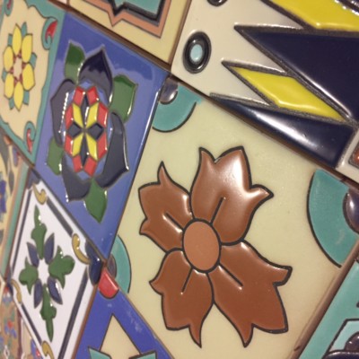 20 Mexican Decorative 4x4 Relief Ceramic Tiles