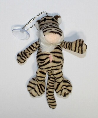 6'' Tiger Plush Stuffed Animal Toy Keychain with Suction Cup