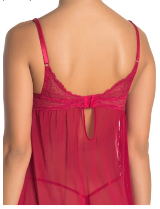 JESSICA SIMSON Babydoll Push-Up Mujer Juego de 2 Piezas Chemise y Tanga S M L Foto 2 de 4