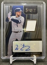 2022 Panini Select NICK MADRIGAL Signature Materials /199!
