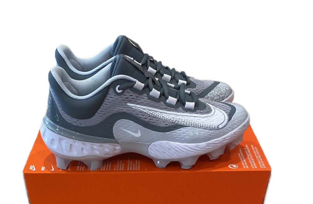 Size 13 - Nike Alpha Huarache Elite 4 MCS Low Wolf Grey White for