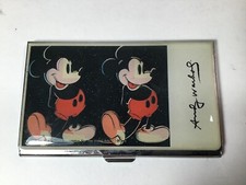 Vintage ACME Studio ANDY WARHOL “Double Mickey” DISNEY Business Card Case