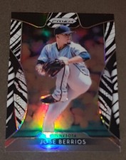 2019 Panini Prizm Zebra Prism /99 Jose Berrios Bluejays Baseball 