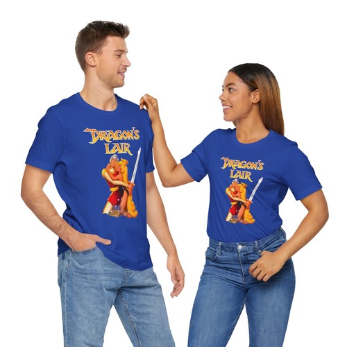 Dragons Lair Arcade SNES Retro Style Cover Art Unisex Trikot Kurzarm T-Shirt - Bild 42 von 50