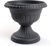∅25Cm-46Cm PflanzküBel Blumenspindel Pflanz Pot Pflanzschale Roma Anthrazit