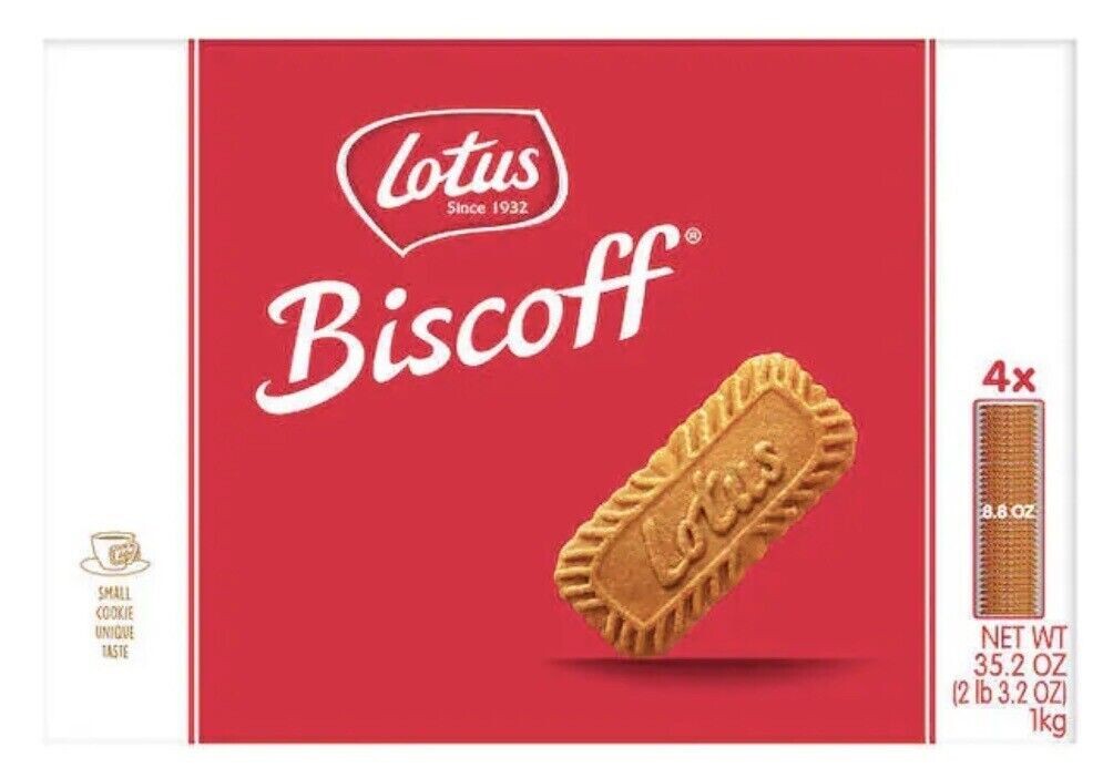 Lotus Biscoff Cookies, 8.8 oz., 4 Count Biscuits Snacks Munchies