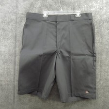 Dickies Men's Work Shorts 42 Charcoal Twill Work Loose Fit 13" Pockets New