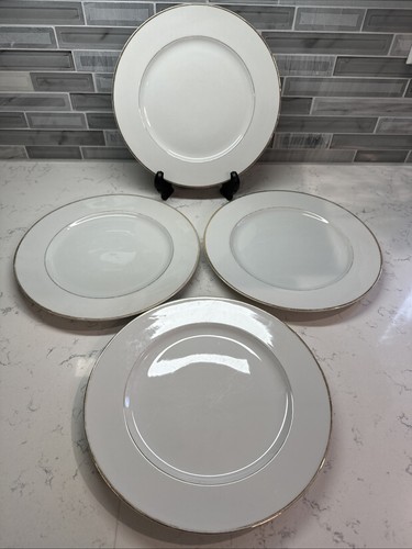 SONNET White w/Gold Trim Fine China Dinnerware Set Serving for 4 JAPAN - Picture 3 of 16