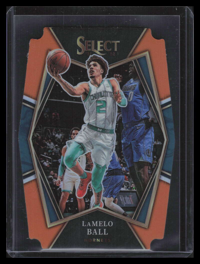 2021-22 Select Prizms Orange Die Cut Refractor 185 LaMelo Ball 30/65 Premier