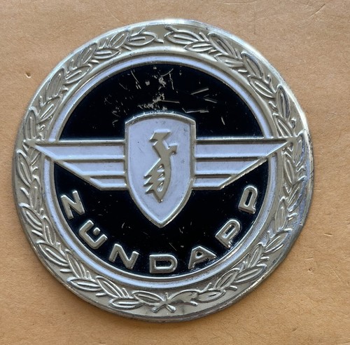 Badge Zundapp motorcycle moto German Germany