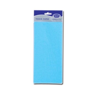 Mittelblaues Krepppapier gefaltet 1,5 m x 50 cm