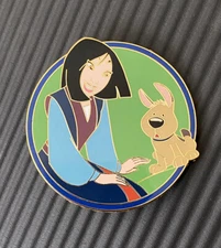 Disney Fantasy Pin Princess Mulan Little Brother Dog Oriental Pals LE 50