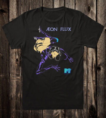 Retro Art Tee T Shirt 100% Cotton Aeon Flux MTV Liquid Television Cartoon