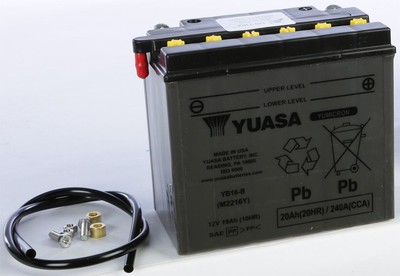 Yuasa Conventional YB16B 12V Battery For HD Sportster 1200 Custom XL1200C 1996