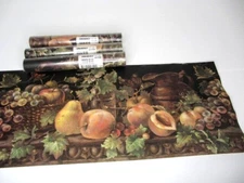 Gramercy Wallpaper Border Fruit Grapes Pears Peaches French Country 4 Roll 20 YD