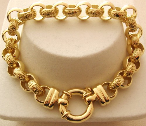 LARGE GENUINE 9ct SOLID Gold PLAIN and 