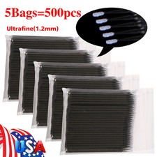 500 Dental Micro Brush Disposable Materials Tooth Applicators Ultra Fine 1.2mm