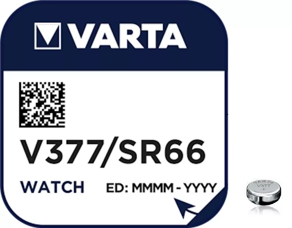 Cellule Varta 377, V377, SR66, SR626SW pour montres et autres