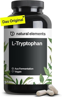 L-Tryptophan - Hochdosiert Mit 500Mg Je Kapsel - 240 Vegane Kapseln - 8 Monate R