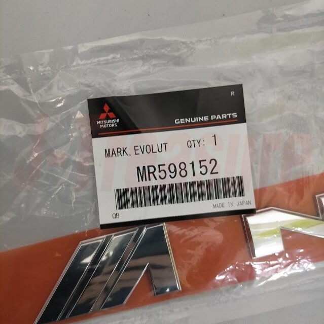 MITSUBISHI LANCER EVOLUTION VII Evo7 CT9A Genuine Rear Emblem 