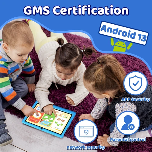 Anmecs Kids Tablet 10 Zoll Android 13 Tablets für Kinder 3-12 64GB mit Stoßfest - Bild 7 von 13