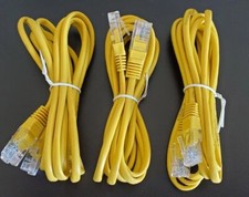 5 New Ethernet Cables 6ft CAT.5e New, Unused Copper