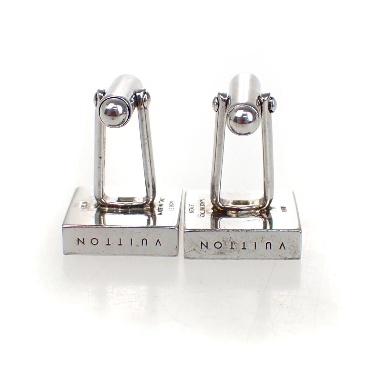 アクセサリー Louis Vuitton cufflinks (1) 925 LOUIS VUITTON Cufflinks Bouton de Manchette Damier Wood