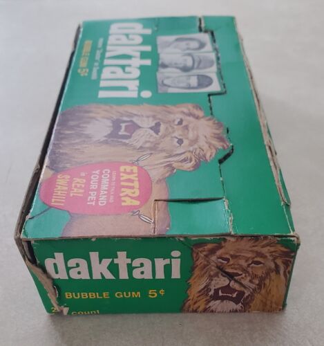 1966 Philadelphia Bubble Gum DAKTARI TV SERIES EMPTY WAX BOX SUPER RARE - Picture 2 of 10