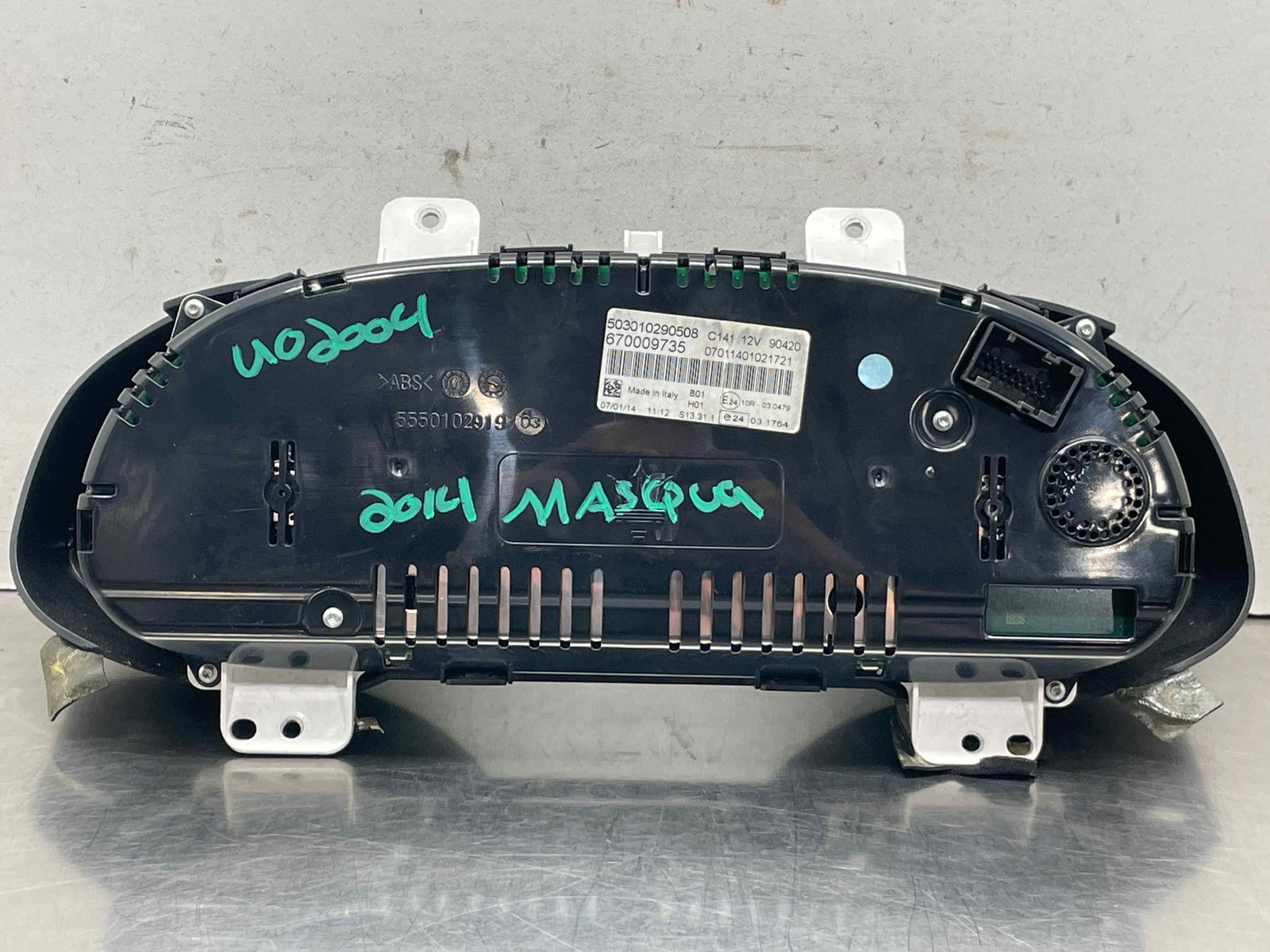 2014 Maserati Quattroport 3.0 Instrument Gauge Cluster 59K Speedometer 670009735
